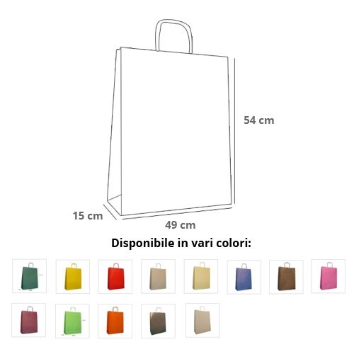 Borse Carta Rainbow 54x15x49