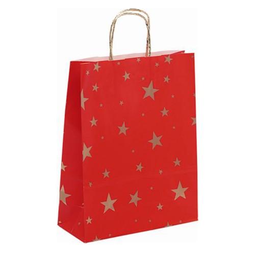 borse carta Stelline f.to 18x7x24 - 250 pz