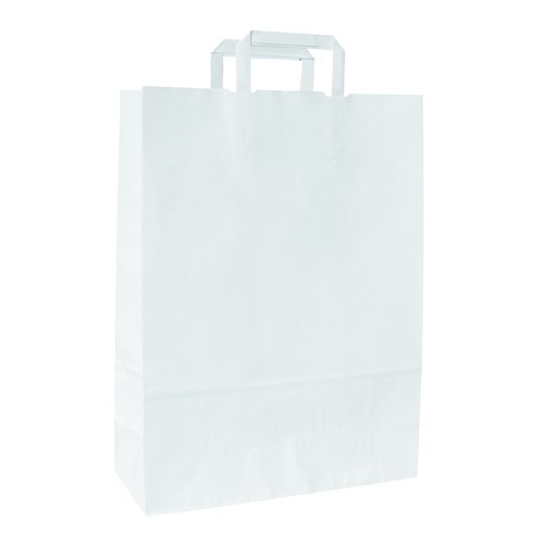 Buste Carta Piattina kraft bianco f.to 32x13x42,5 - 250 pz