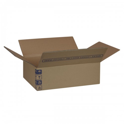 Scatola per tipografie regolabile in altezza 440x320x150 mm Avana