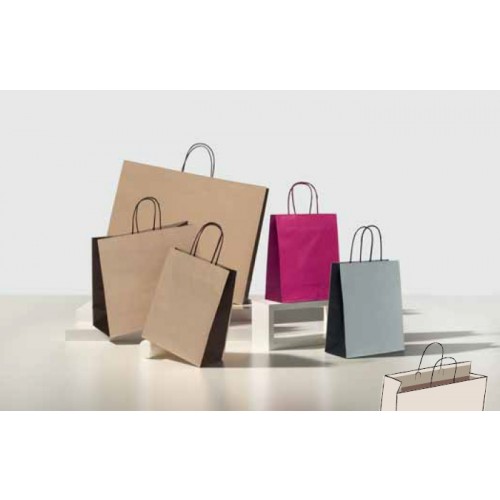 Shopper Bicolor bordo risvoltato nocciola fucsia grigio
