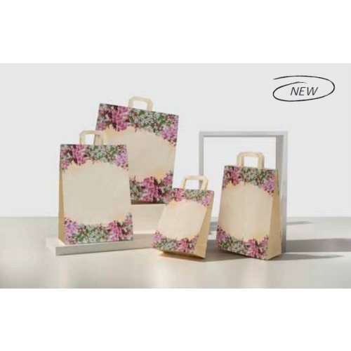 Shopper carta Fiori di pesco