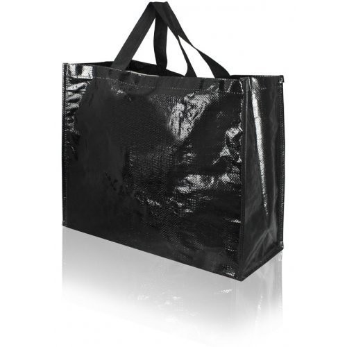 Shopper in Tela in pp da 120 grammi resistenti - 1.35 Euro Cad.  45x18x40 - Nero - 200 Pz.