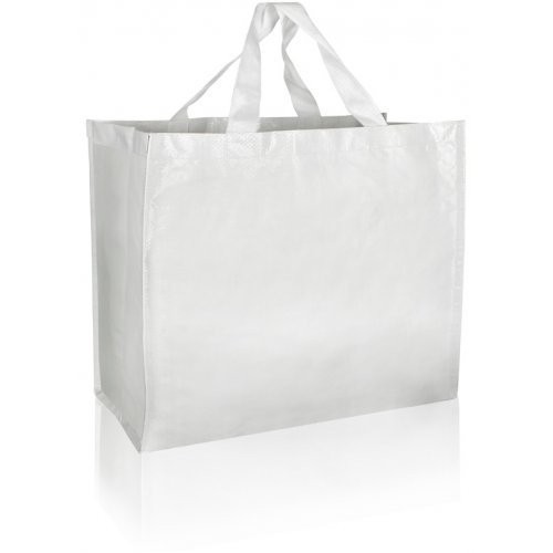 Shopper in Tela di pp da 120 grammi resistenti - 1.35 Euro Cad. - 45x18x40 - Bianco - 200 Pz.