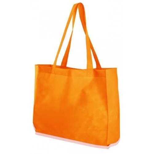 Shopper in TNT con fondo largo - 0.67 Euro Cad. - 38x15x42 - Arancio - 200 Pz.