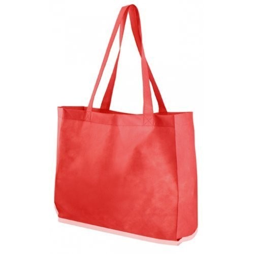 Shopper in TNT con fondo largo - 0.67 Euro Cad. - 38x15x42 - Rosso - 200 Pz.