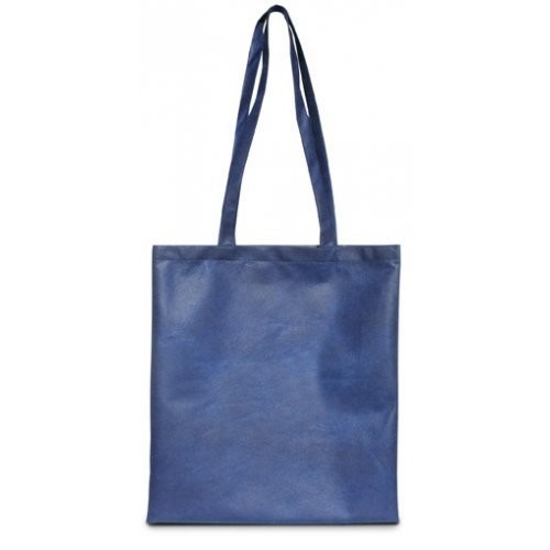 Shopper in TNT grande con manici lunghi - 0.56 Euro Cad. - 38x42 - Blu Navy - 200 Pz.