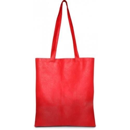 Shopper in TNT grande con manici lunghi - 0.56 Euro Cad. - 38x42 - Rossa 200 Pz.