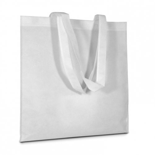 Shopper in TNT grande con manici lunghi – 0.59 Euro Cad. - 42x42 - Bianca - 200 Pz.