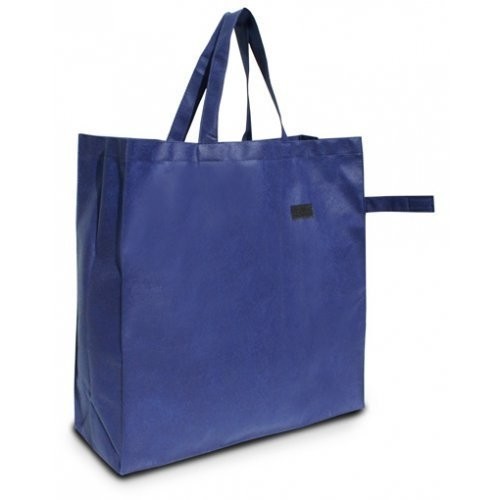 Shopper in TNT per la spesa - 1.19 Euro Cad - 42x15x42 - Blu Navy - 200 Pz.