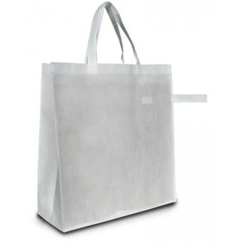 Shopper in TNT per la spesa - 1.19 Euro Cad - 42x15x42 - Bianco - 200 Pz.