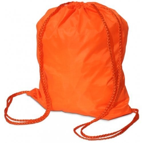 Zainetto in Poliestere con spallacci - 1.10 Euro Cad. - 35x41 - Arancio - 200 Pz.