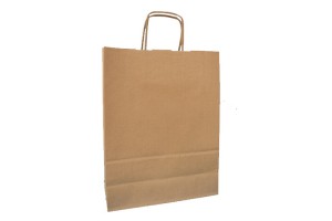 Borse Carta Sealing Avana ritorta 26x11x34,5 - 250 pz