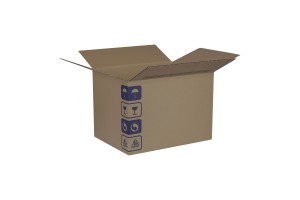 Scatola per tipografie regolabile in altezza 440x330x320 mm Avana