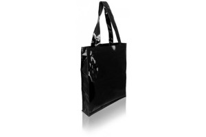 Shopper Fashion Plastificata - 3,56 Euro – 38x8x40 - Nera - 100 Pz.