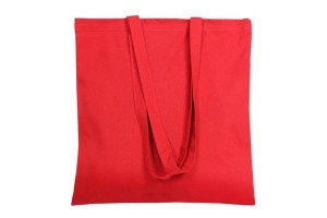 Shopper in cotone da 140 grammi con manici da 75 cm - 0.70 Euro Cad. - 38x42 - Rossa - 200 Pz.