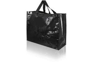 Shopper in Tela in pp da 120 grammi resistenti - 1.35 Euro Cad.  45x18x40 - Nero - 200 Pz.