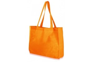 Shopper in TNT con fondo largo - 0.67 Euro Cad. - 38x15x42 - Arancio - 200 Pz.