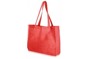Shopper in TNT con fondo largo - 0.67 Euro Cad. - 38x15x42 - Rosso - 200 Pz.