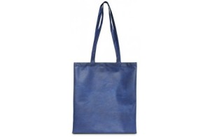 Shopper in TNT grande con manici lunghi - 0.56 Euro Cad. - 38x42 - Blu Navy - 200 Pz.