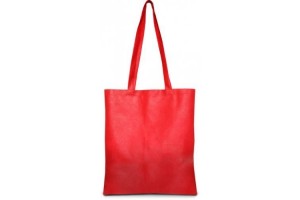 Shopper in TNT grande con manici lunghi - 0.56 Euro Cad. - 38x42 - Rossa 200 Pz.