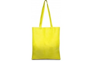 Shopper in TNT grande con manici lunghi - 0.56 Euro Cad. - 38x42 - Gialla - 200 Pz.