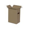 Scatola per bottiglie 228x156x303/323 mm Avana