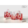 Shopper Natale bordo risvoltato